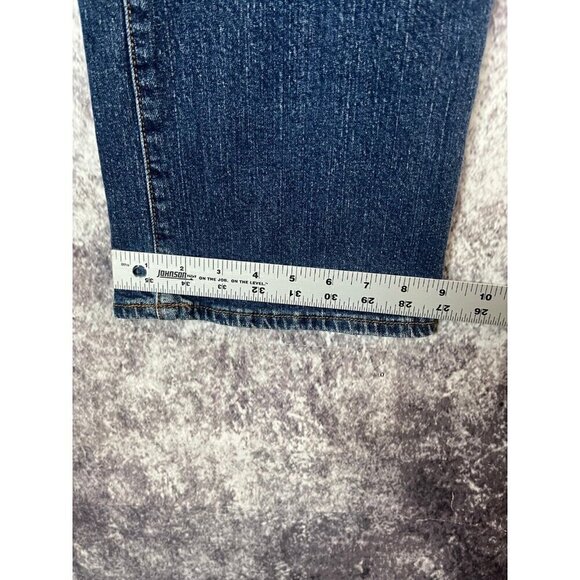 Lucky Brand Jeans Dungarees Blue Mid Rise Flare Regular Length 8/29 Western Y2K - Picture 7 of 12